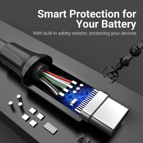 Cable Usb-a A Usb-c Marca Vention 2 Metros