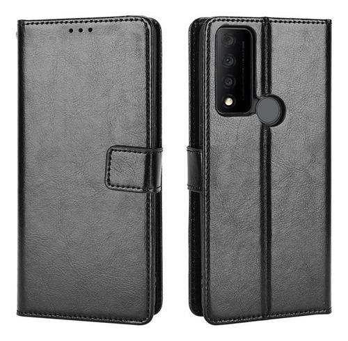 Funda Anticaída For Tcl 30 Xe 30v 5g Cuero Flip Billetera