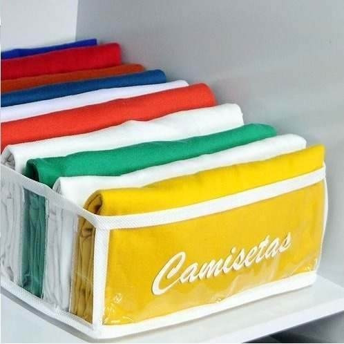 Organizador De Gavetas Camisetas Kit 4 Unidades
