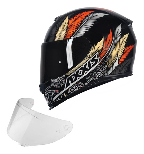 Capacete Axxis By Mt Dreams Ocre Brilhante + Viseira Fume