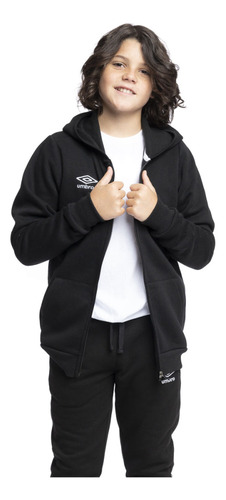 Campera Umbro Basica Junior 029 Negro - Menpi