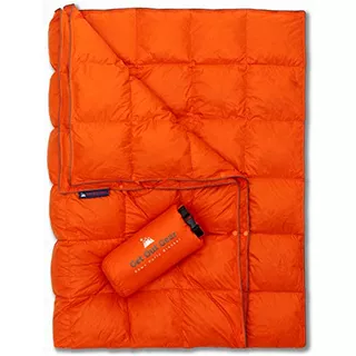 Down Camping Blanket - Puffy, Packable, Lightweight And...