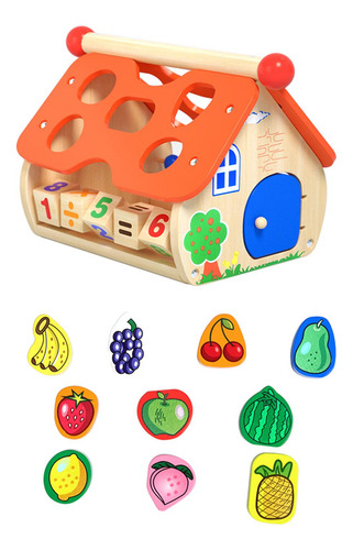 Cubo De Actividades De Madera Juguetes Preescolares