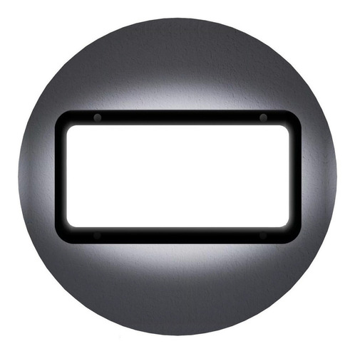 Aplique Pared Led Tortuga Rectangulo Foco E27-4267 Exterior Color Negro