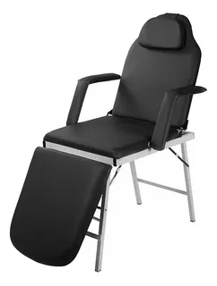 Silla Faciales Cama Camilla Sillón Spa Masaje Fisioterapia Color Negro