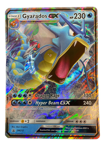 Cartas Pokemon Gyarados Gx Sm212 Hidden Fates Promo Mint