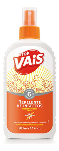 Stop Vais- Repelente De Insectos 6 H Deet 5% Atomi 200 Ml Fu