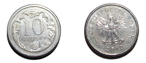 Moneda Polonia 10 Groszy