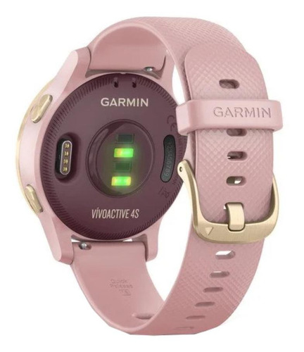 Imagen 4 de 5 de Smartwatch Garmin Vivoactive 4S 1.1" caja 40mm de polímero reforzado con fibra dust rose, malla dust rose de silicona y bisel light gold de acero inoxidable