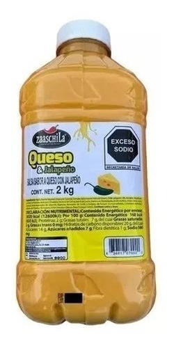 Salsa Zaaschila Queso & Jalapeño 2 Kilos