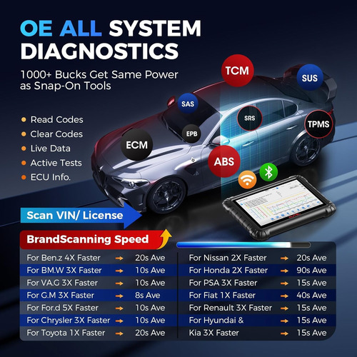 Scanner Automotriz Autel Ms906max Programacion Ecu +40 Servi