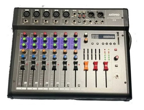 Imagen 1 de 5 de Consola Potenciada 6 Canales 150 + 150w 8ohm