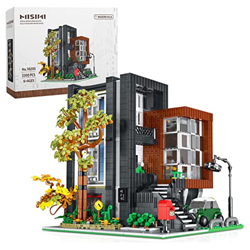 Misini 10205 Hea-on-jea Modern Villa House Building Kit, 330