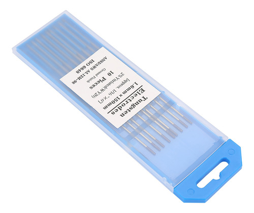 10pcs Wy20 2.0% Yttrium Tungsteno Electrodo Punta Azul Para