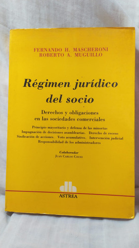F. Mascheroni R. Muguillo Regimen Juridico Del Socio