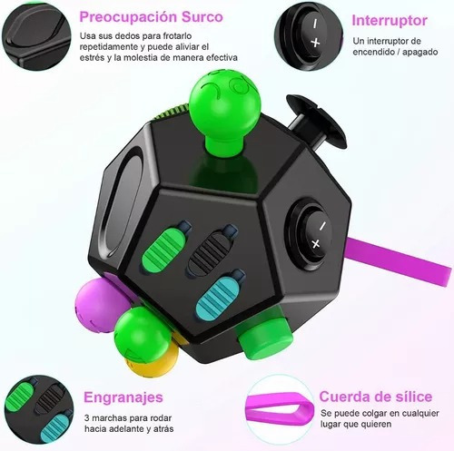 A+ Fidget Juguete De 12 Lados Alivio Del Estrés Y La