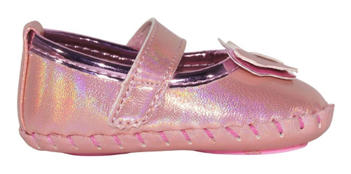 Zapatito Niña Rosa Velcro Antiderrapante Mariposa Dk 10-13