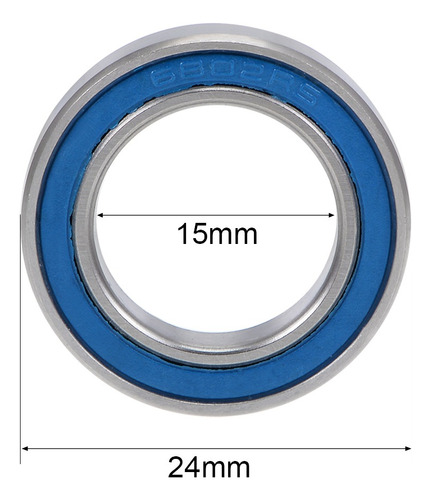 Zx Rodamiento De Bolas 6802-2rs Abec-3 De 15 X 24 X 5 Mm, 5