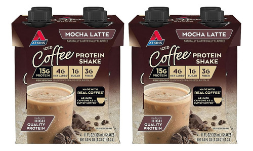 8pk Iced Coffee Proteina Fibra Shake Keto Hecho Café Verdad