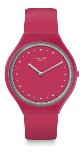 Reloj Swatch Skinlampone Svor101 Color De La Correa Rojo Color Del Fondo Rojo