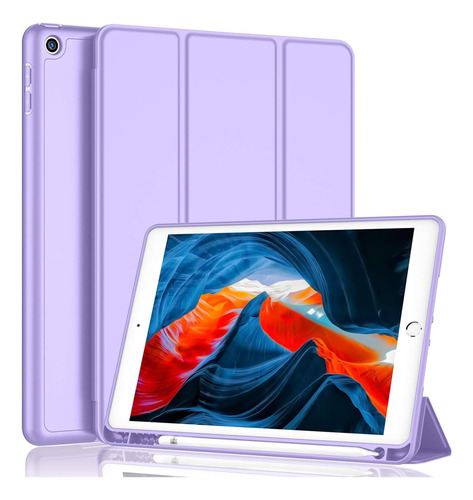 Funda Smart Case Para iPad 9na 10.2 7gen 8gen 9gen Lavanda