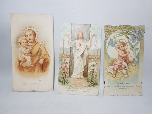 Imagen 5 de 8 de Antiguas Estampas Religiosas 1900 Cromolitografia Mag 58240