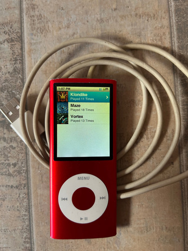 Ipod Nano Rojo 16 Gb Apple Rojo (Usado)