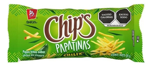 10 Pzas Papas Barcel Chip´s Patatinas Chilix 31 G