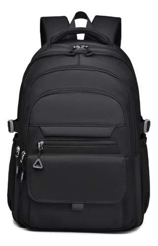 Mochila Deportiva, Escolar,gym Y De Viaje 30l | Impermeable, Antirrobo, Para Laptop 16 | Unisex, Gran Capacidad Y Multiuso,backpack,mochila Negra Color Negro Clásico