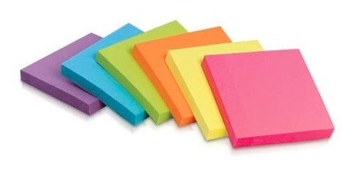 12 Notas Adhesivas De Colores Office Depot (3inx3in)