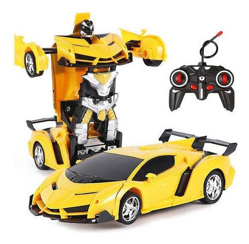 Transformers Bumblebee Se Convierte En Un Coche De Juguete
