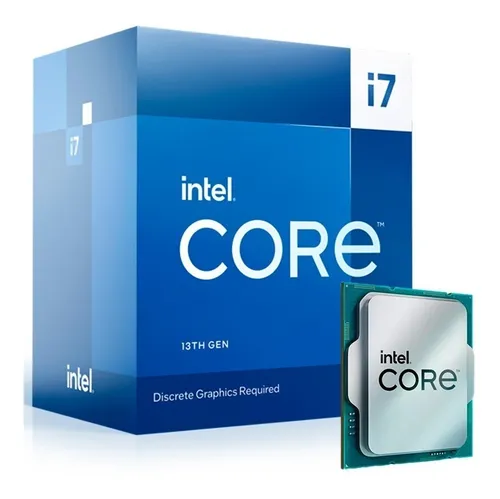 Procesador gamer Intel Core I7 13700F BX8071513700F de 16 n cleos y 5.1GHz de frecuencia con gr fica integrada