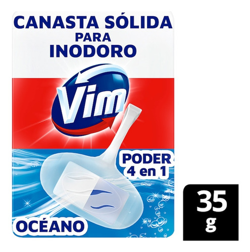 Canasta Sólida para Inodoro VIM Océano 4 en 1 35g