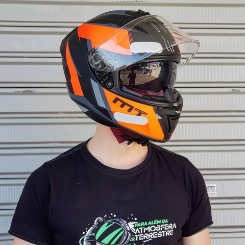 Capacete Mt Helmets Blade 2 Operator Fosco Bi Composto Moto