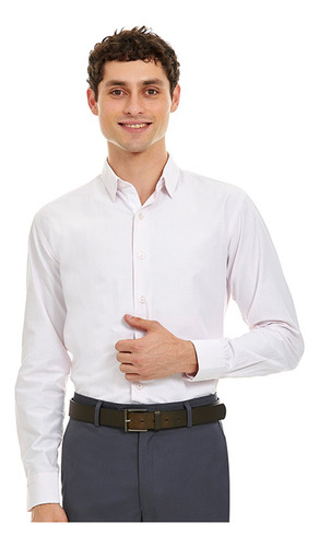 Camisa Para Caballero En Tejido A Cuadros Slim Fit