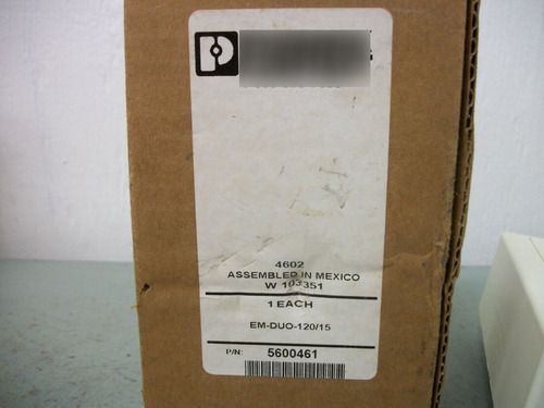 Phoenix Contact Din Mount Duplex Receptacle Em-duo-120/1 Ddl