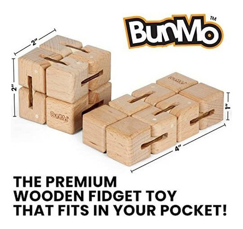 Bunmo Cubos Infinitos De Madera - Juguete Grande Infinity Cu