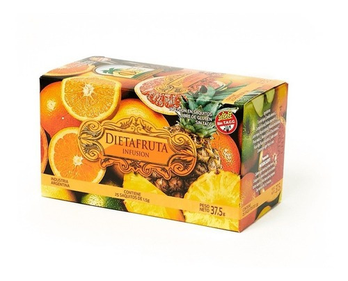 Té Dietafruta Adelgazante Hierbas Del Oasis Pack X 3 Cajas