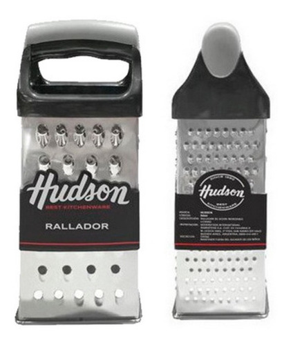 Rallador Acero Inoxidable 4 Caras Mango Plastico Hudson