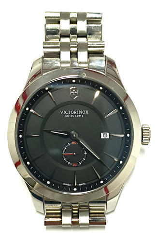 Relógio Victorinox Swiss Army Alliance Preto Original 241762 Prateado Prateado Preto (Usado)