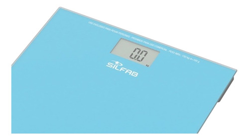 Imagen 2 de 2 de Balanza digital Silfab Turquoise BE212 turquesa, hasta 150 kg