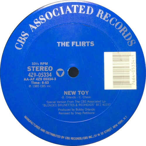 The Flirts New Toy Vinilo Maxi Usa 1985 