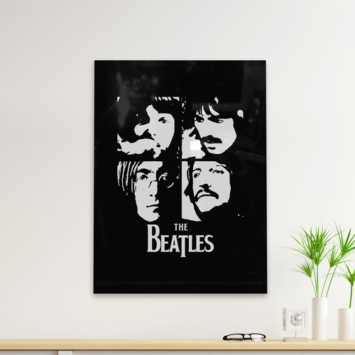 Cuadro Deco The Beatles Black And White (d0278 Boleto.store)