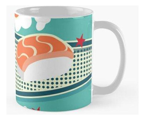 Taza Sushi Comic Estilo Vintage Calidad Premium