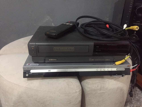 Vídeo Cassete Samsung + Home Theater Amplificador Samsung