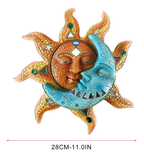 Decoración De La Cara Del Cuerpo Celestial Del Sol Y La Luna