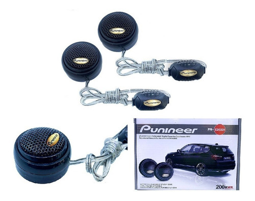 Par Tweeter Brillos Para Carro Punineer 200w Max  Crossover