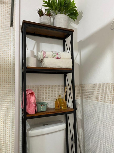 Prateleira Sobre Vaso Sanitário Aço Cromo Aproveita O Espaço