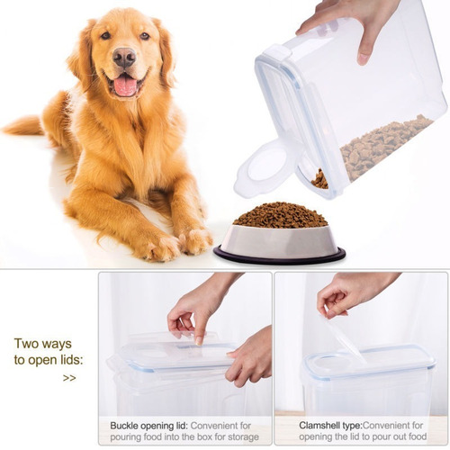 Imagen 1 de 1 de Alimento De Animal Doméstico Contenedor Apilable Tiene 40 L