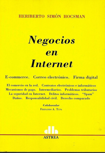 Negocios En Internet Hocsman 2005 Astrea